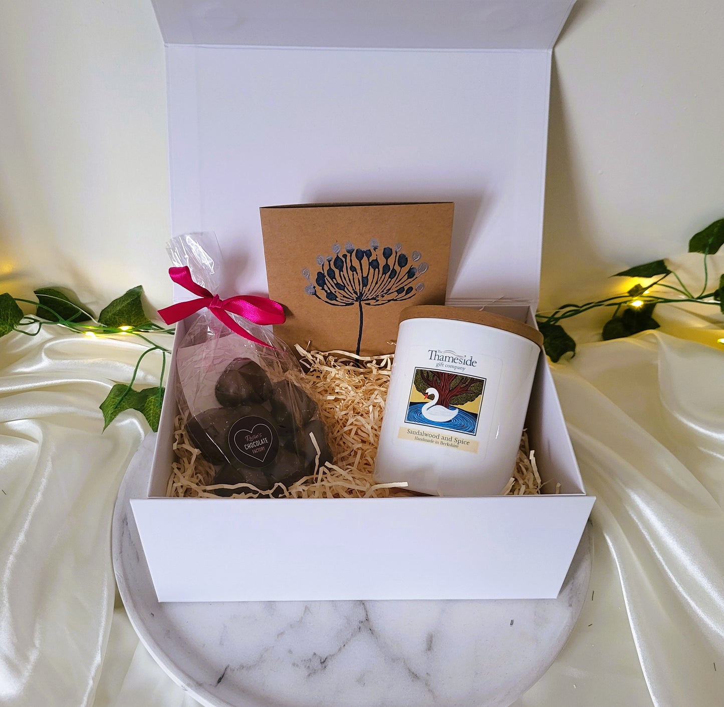 Candle and Chocolates Gift Box (Signature candle option)