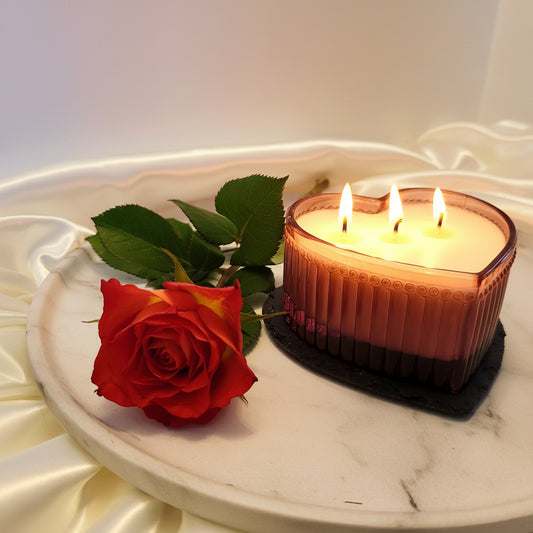 Expression of Love Heart Candle