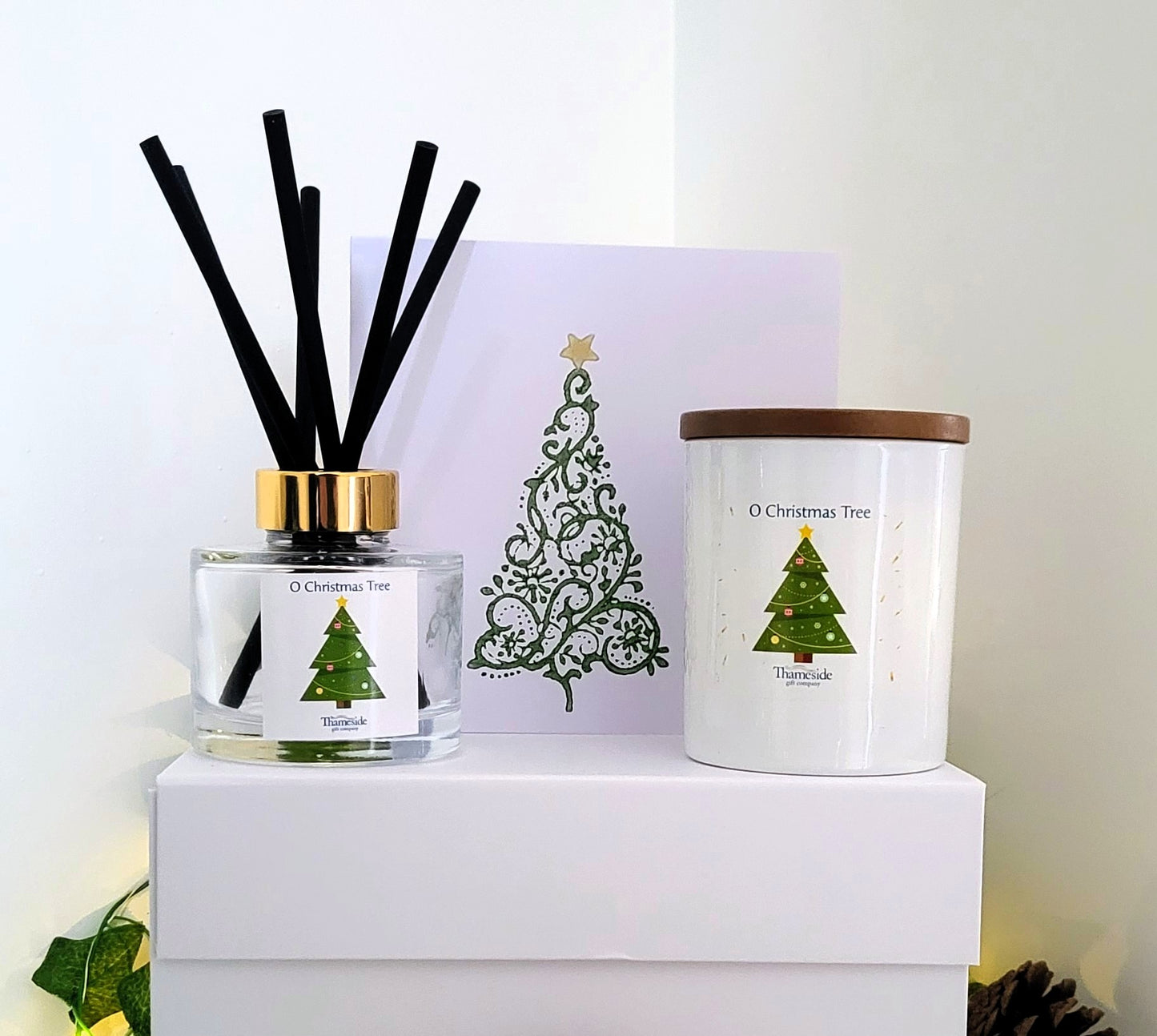 Festive Candle and Reed Diffuser gift set