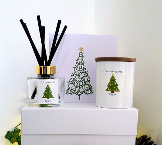 Festive Candle and Reed Diffuser gift set