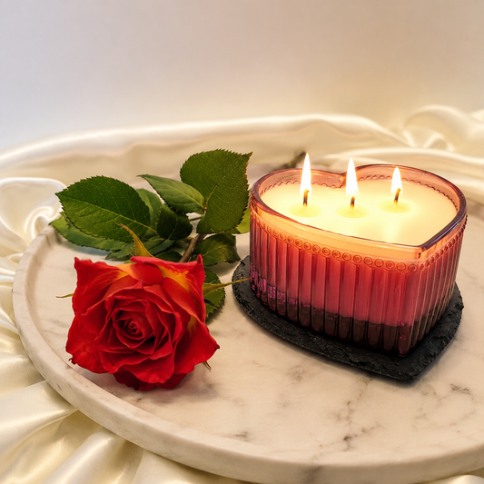 Expression of Love Heart Candle