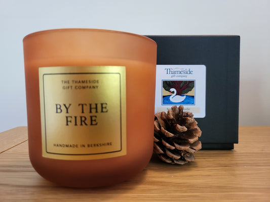 Autumn/winter frosted amber Candle