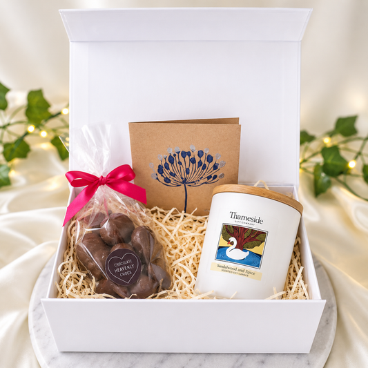 Candle and Chocolates Gift Box