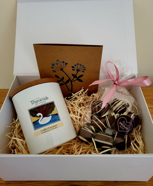 Candle and Chocolates Gift Box