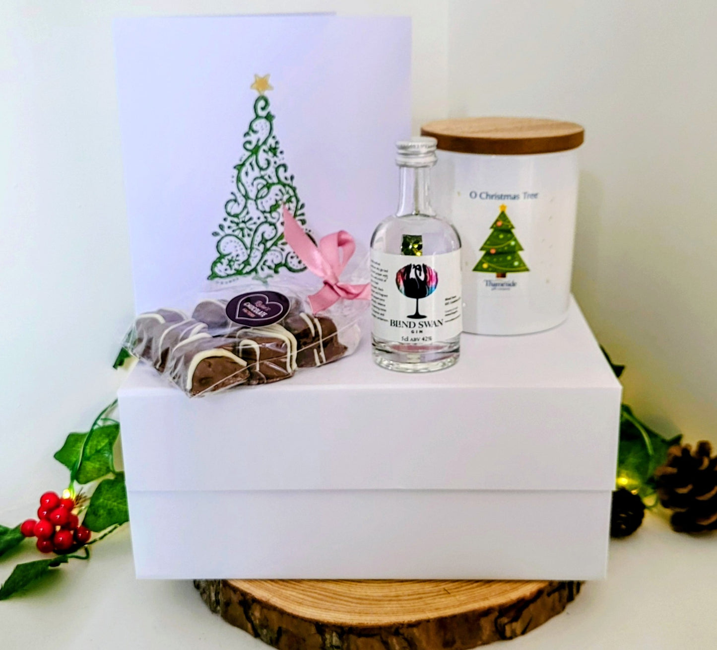 Candle, Gin, Chocolate Gift Box