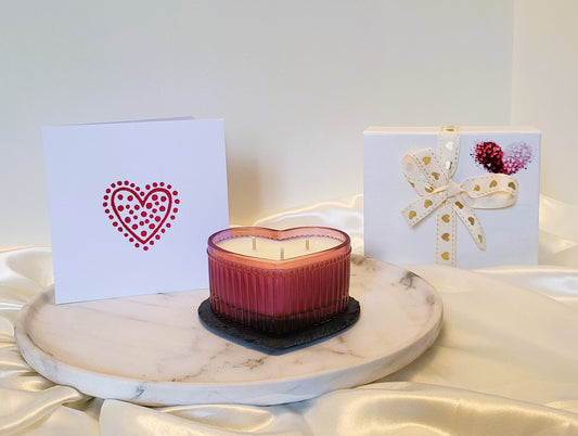 Expression of Love Heart Candle