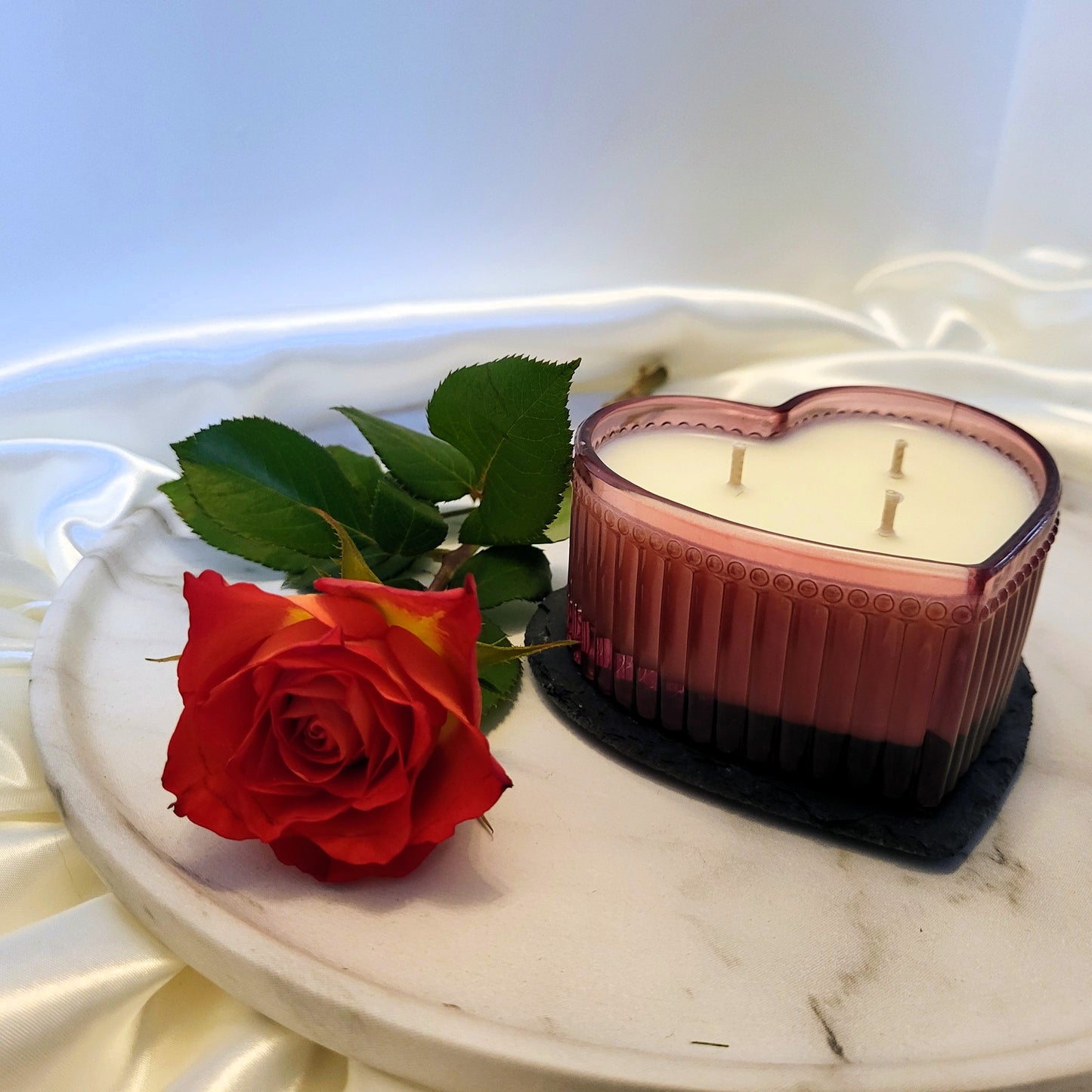 Expression of Love Heart Candle