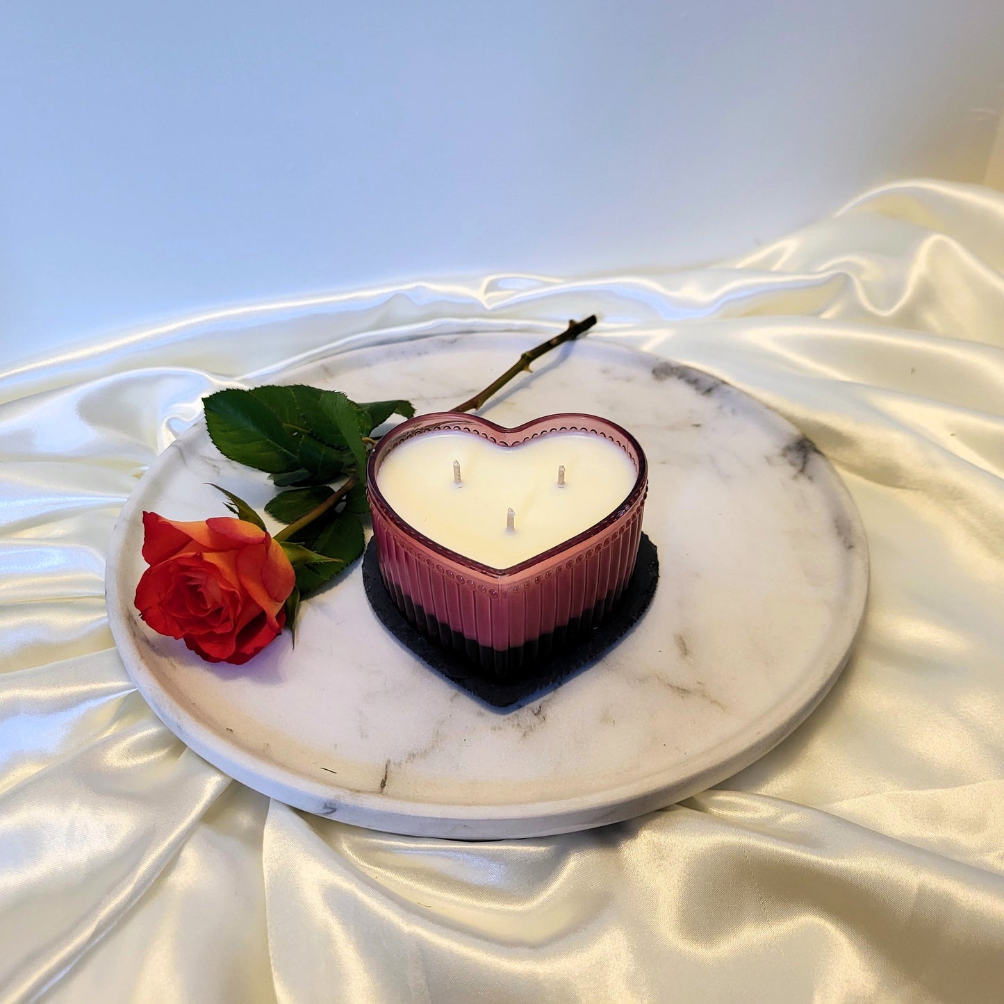 Expression of Love Heart Candle & Truffles gift set