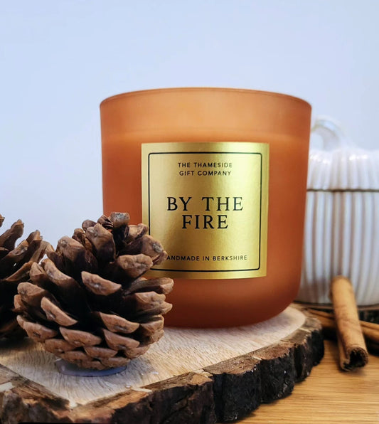 Frosted Amber Candle