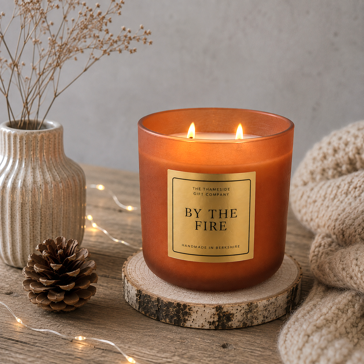 Frosted Amber Candle (Large, Limited Edition)