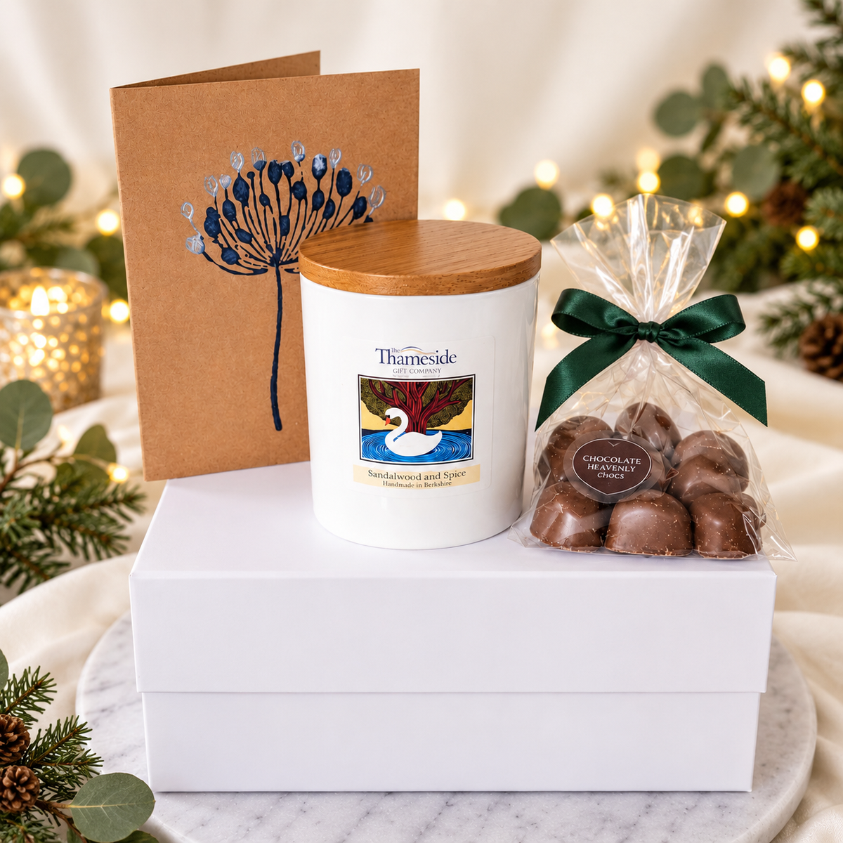 Candle and Chocolates Gift Box